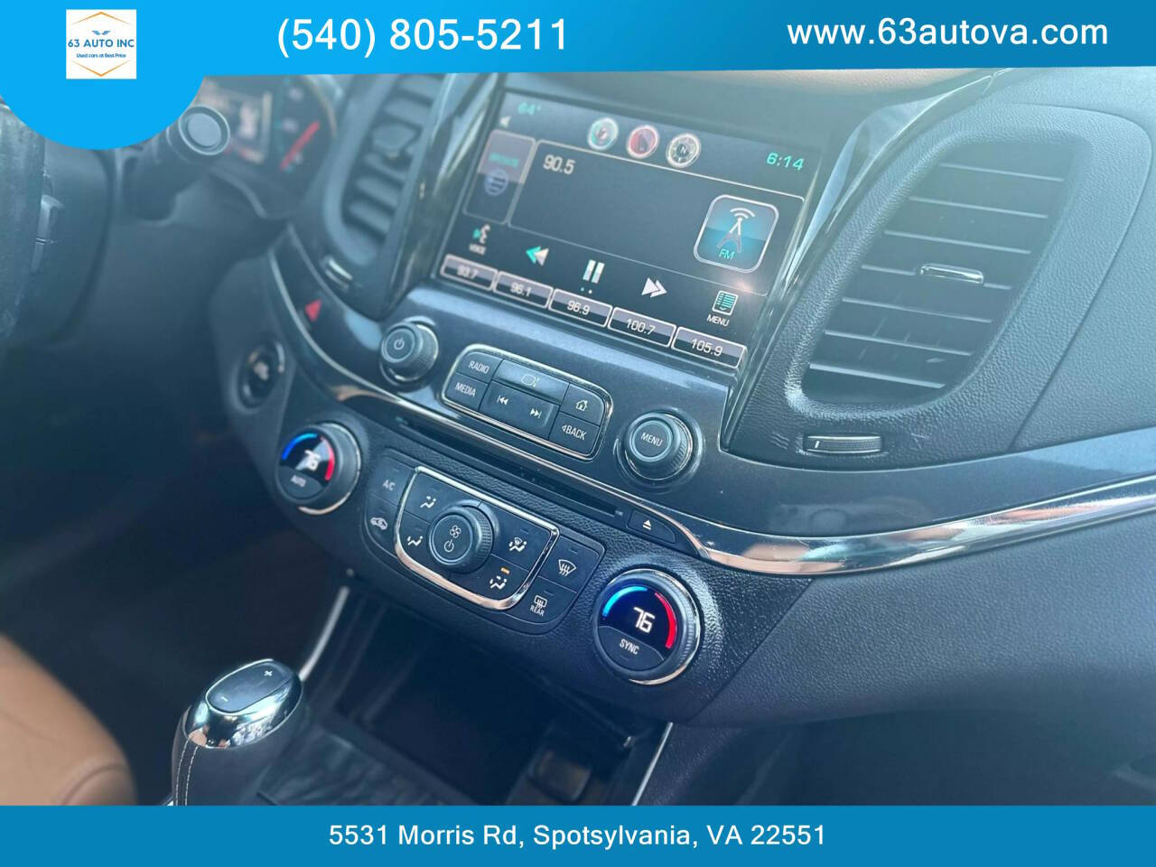 2015 Chevrolet Impala for sale at 63 Auto Inc in Spotsylvania, VA