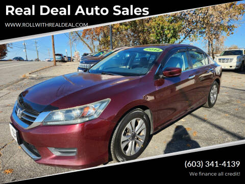 2014 Honda Accord for sale at Real Deal Auto Sales in Manchester NH