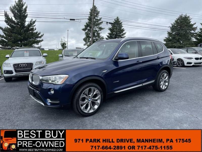 2016 BMW X3 for sale at Best Buy Pre-Owned in Manheim PA