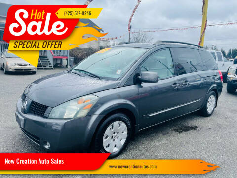 2005 Nissan Quest for sale at New Creation Auto Sales in Everett WA