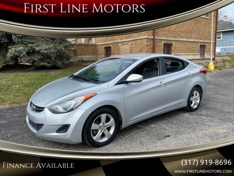 2013 Hyundai Elantra for sale at First Line Motors in Brownsburg IN