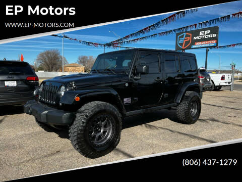 2015 Jeep Wrangler Unlimited for sale at EP Motors in Amarillo TX