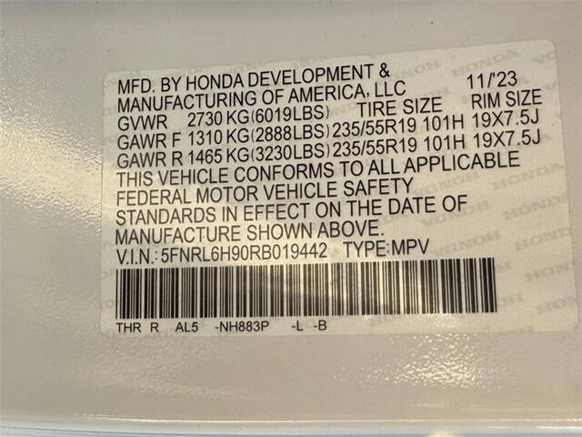 2024 Honda Odyssey Elite