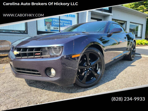 2013 Chevrolet Camaro for sale at Carolina Auto Brokers of Hickory LLC in Newton NC