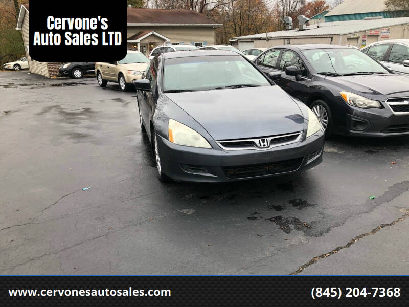 2007 Honda Accord for sale at Cervone's Auto Sales LTD in Beacon NY