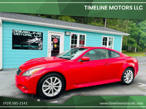 2013 Infiniti G37 Coupe for sale at Timeline Motors LLC in Clayton NC