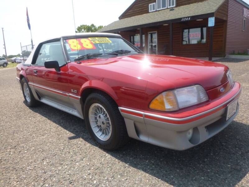 1988 Ford Mustang for sale at Country Side Car Sales in Elk River MN