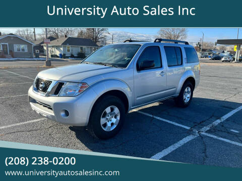 2011 Nissan Pathfinder for sale at University Auto Sales Inc in Pocatello ID