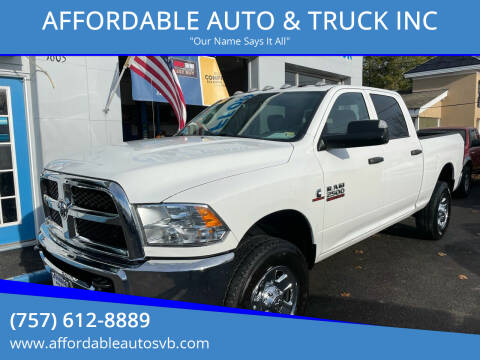 2018 RAM Ram Pickup 2500 for sale at AFFORDABLE AUTO & TRUCK INC in Virginia Beach VA