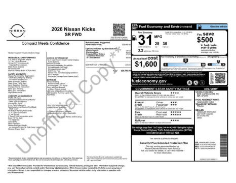 2026 Nissan Kicks SR