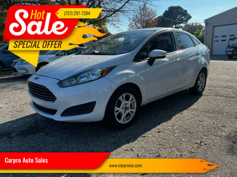 2015 Ford Fiesta for sale at Carpro Auto Sales in Chesapeake VA