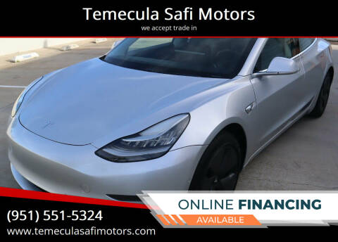 2018 Tesla Model 3 for sale at Temecula Safi Motors in Temecula CA