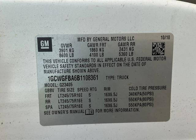 2011 Chevrolet Express 2500