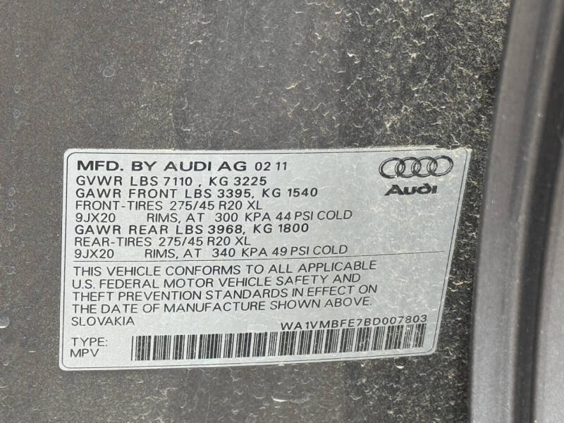 2011 Audi Q7 3.0 quattro TDI Prestige