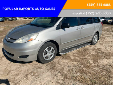 2007 Toyota Sienna for sale at Popular Imports Auto Sales - Popular Imports-InterLachen in Interlachehen FL