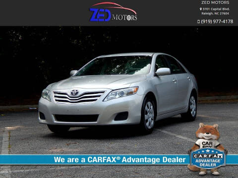 2010 Toyota Camry for sale at Zed Motors in Raleigh NC