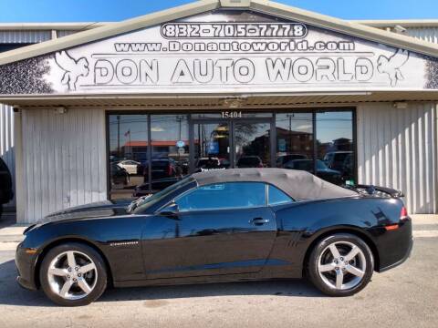 2015 Chevrolet Camaro for sale at Don Auto World in Houston TX