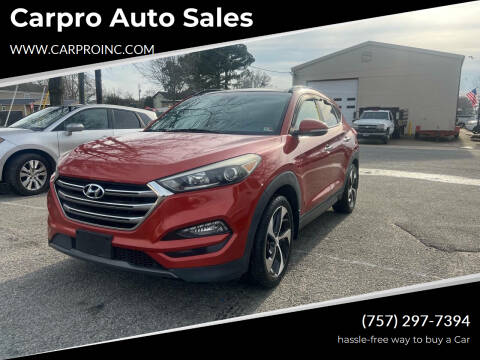 2016 Hyundai Tucson for sale at Carpro Auto Sales in Chesapeake VA