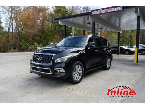 2016 Infiniti QX80 for sale at Inline Auto Sales in Fuquay Varina NC