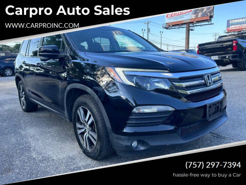 2016 Honda Pilot for sale at Carpro Auto Sales in Chesapeake VA