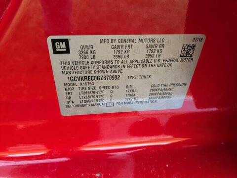 2016 Chevrolet Silverado 1500 LT