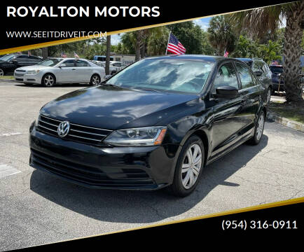 2017 Volkswagen Jetta for sale at ROYALTON MOTORS in Plantation FL