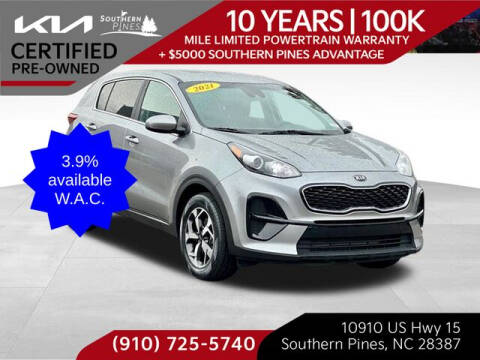 2021 Kia Sportage for sale at PHIL SMITH AUTOMOTIVE GROUP - Pinehurst Nissan Kia in Southern Pines NC