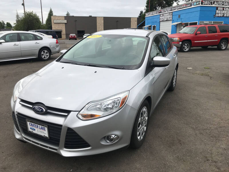 2012 Ford Focus for sale at Direct Auto Sales in Salem OR