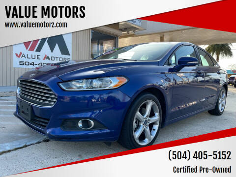 2016 Ford Fusion for sale at VALUE MOTORS in Kenner LA