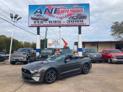 2018 Ford Mustang for sale at ANF AUTO FINANCE in Houston TX