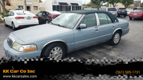 2004 Mercury Grand Marquis for sale at KK Car Co Inc in Lake Worth FL