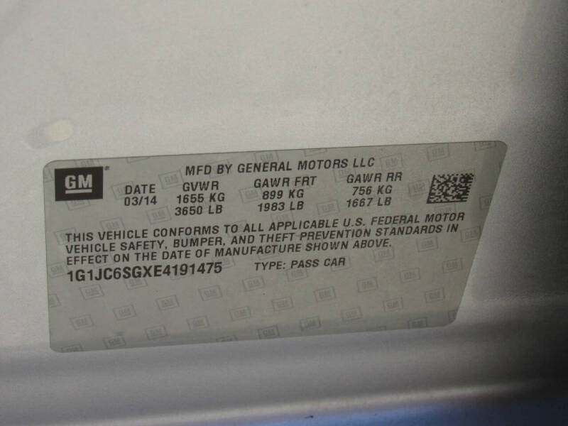 2014 Chevrolet Sonic LT Auto