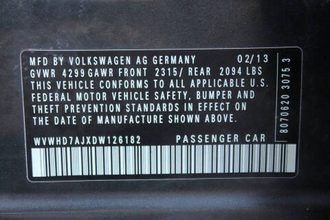 2013 Volkswagen GTI Base PZEV
