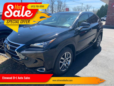 2016 Lexus NX 200t for sale at Elmwood D+J Auto Sales in Agawam MA