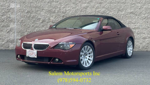 2005 BMW 6 Series for sale at Salem Motorsports in Salem MA