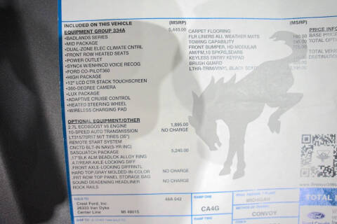 2023 Ford Bronco Badlands Advanced