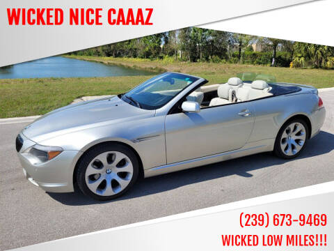 2006 BMW 6 Series for sale at WICKED NICE CAAAZ in Cape Coral FL