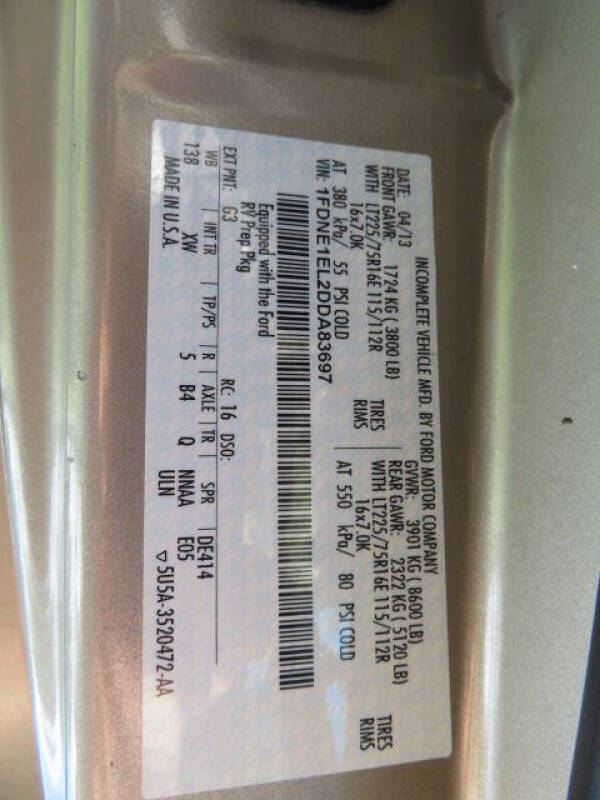 2013 Ford E-Series E-150