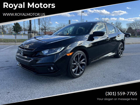 2021 Honda Civic for sale at Royal Motors in Hyattsville MD