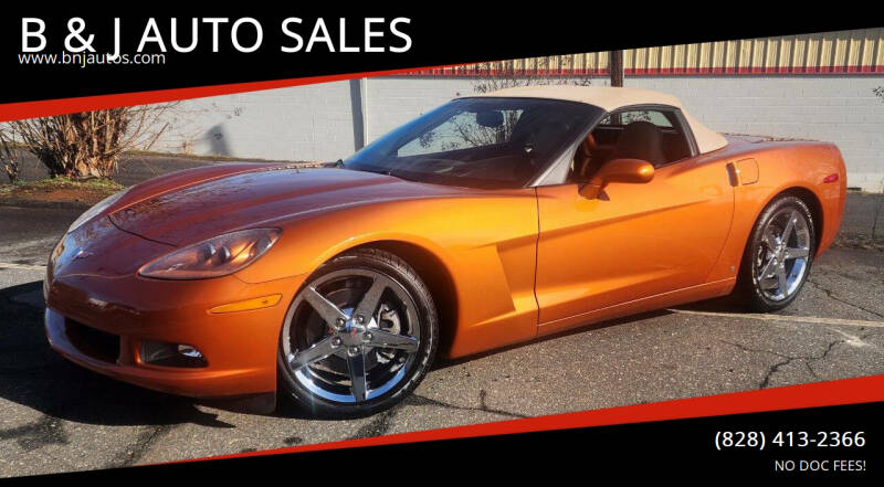 2008 Chevrolet Corvette for sale at B & J AUTO SALES in Morganton NC
