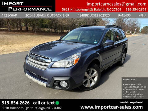 2014 Subaru Outback for sale at Import Performance Sales in Raleigh NC