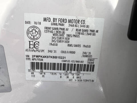 2019 Ford Edge Titanium