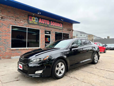 2015 Kia Optima for sale at Auto Source in Ralston NE