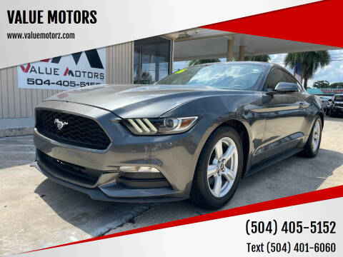 2016 Ford Mustang for sale at VALUE MOTORS in Kenner LA