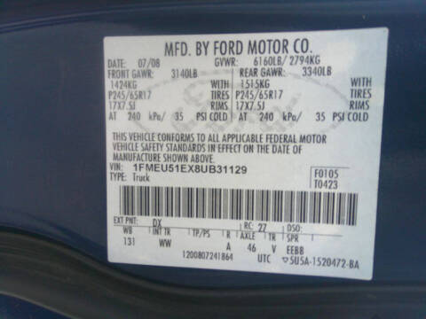 2008 Ford Explorer Sport Trac XLT