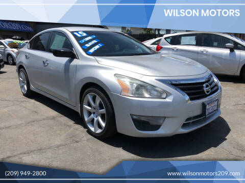 2015 Nissan Altima for sale at WILSON MOTORS in Stockton CA