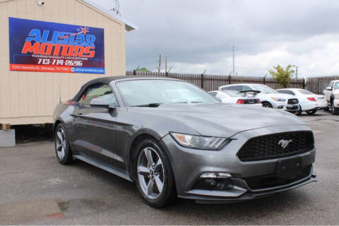 2015 Ford Mustang for sale at ALL STAR MOTORS INC in Houston TX