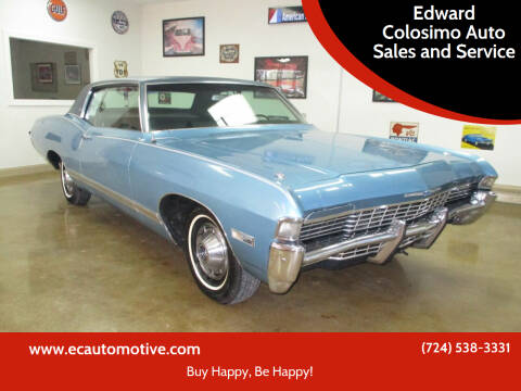 1968 Chevrolet Caprice for sale at Edward Colosimo Auto Sales and Service in Evans City PA
