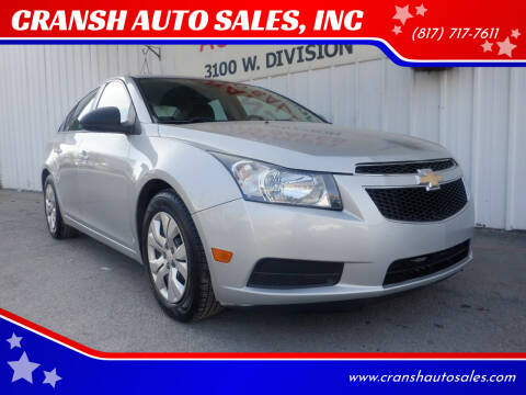 2015 Chevrolet Cruze for sale at CRANSH AUTO SALES, INC in Arlington TX