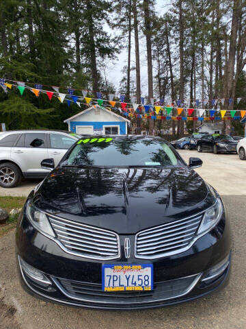 2016 Lincoln MKZ for sale at Paradise Motors LLC in Paradise CA